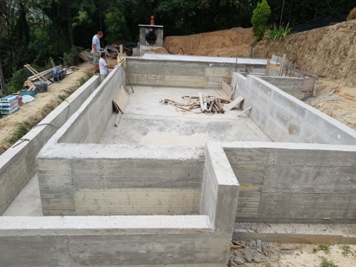 piscina in calcestruzzo idrofugo