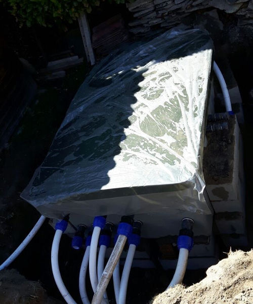 inserimento componenti piscina