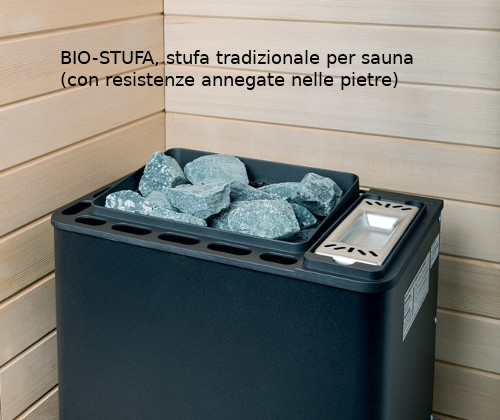bio stufa tradizionale per saune