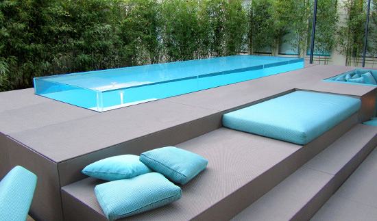 piscina laghetto seminterrata